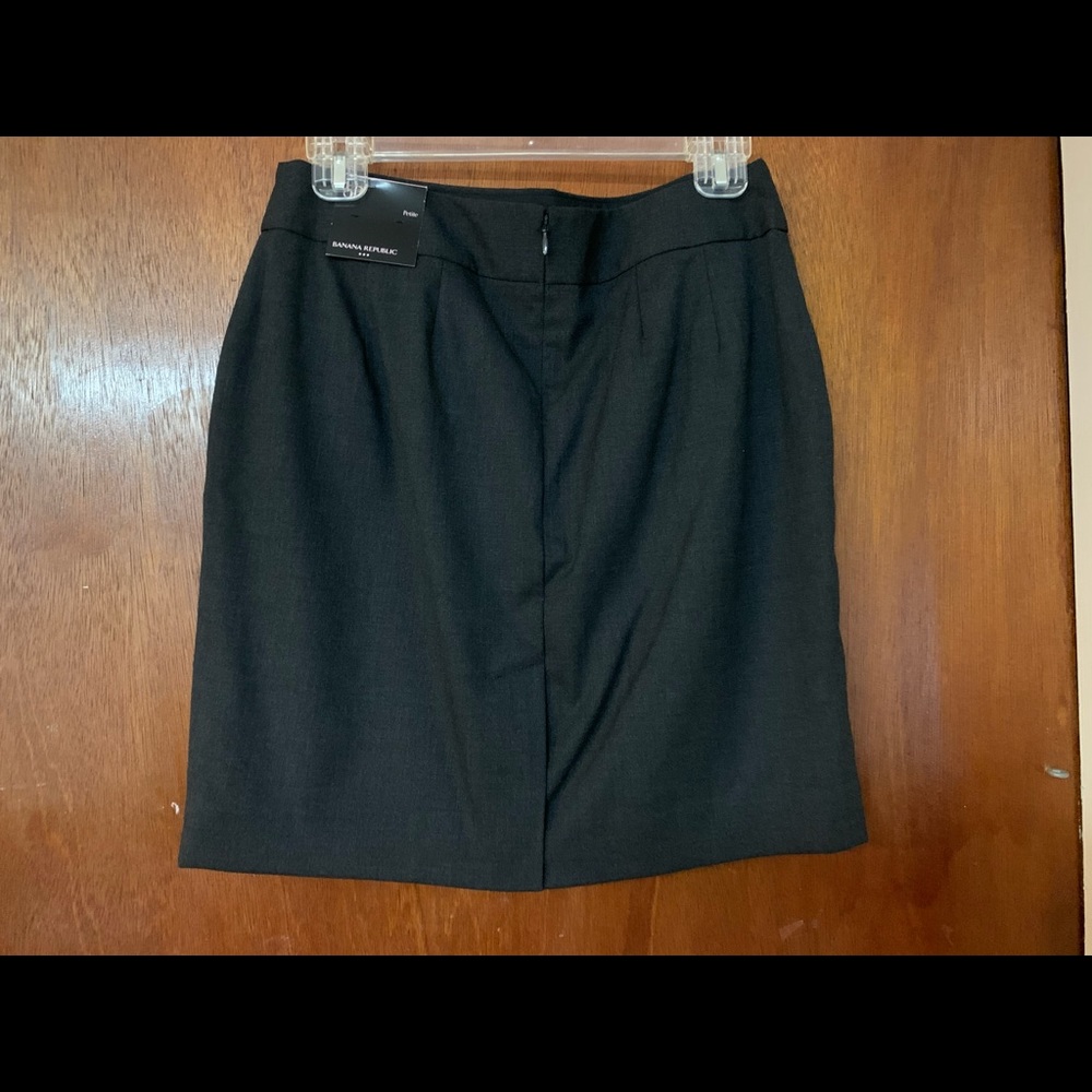 Banana Republic Dress Skirt Dark Grey Lined - Picture 2 of 4